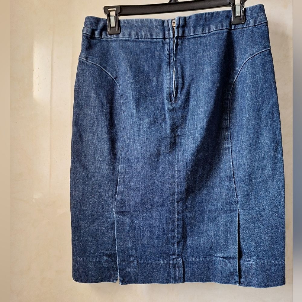 J.Crew 6 Denim Pencil Stretch Skirt - Picture 9 of 9